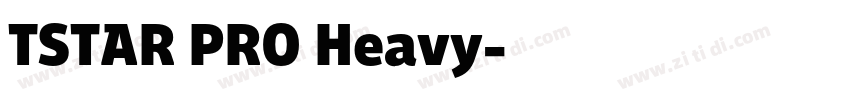 TSTAR PRO Heavy字体转换